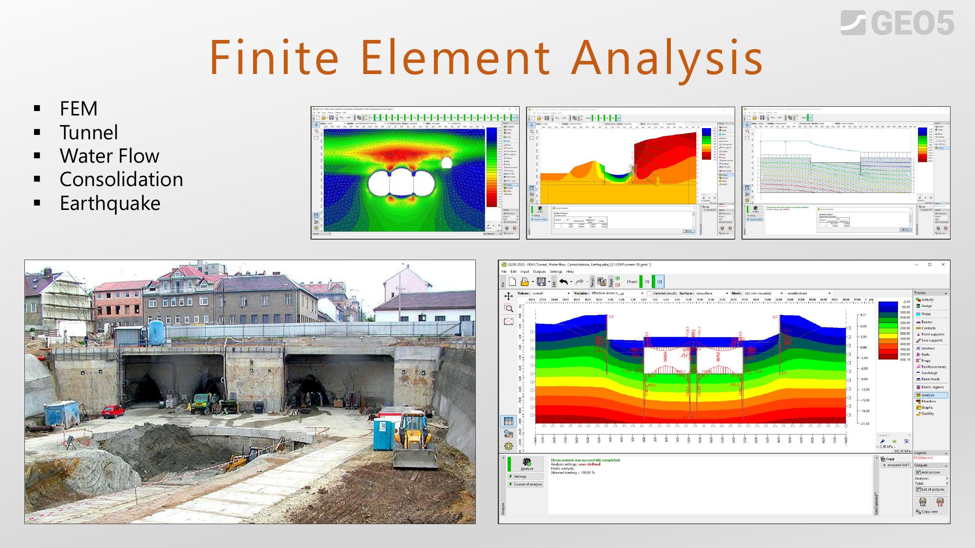 GEO5 — MEF (Éléments Finis)
